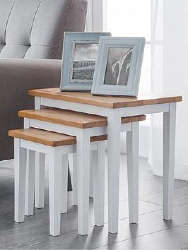 Image of SO'HOME Calia Walnut Nesting Side Tables (Set of 3) walnut ONE SIZE