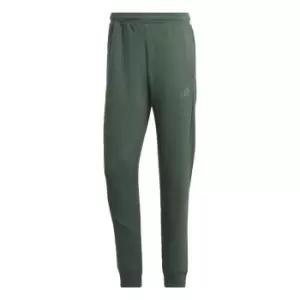 Image of adidas Stadium Fleece Badge of Sport Cuffed Joggers Mens - Green