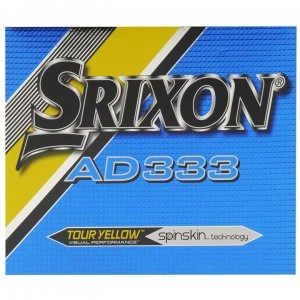 Image of Srixon AD333 Golf Balls 12 Pack - Yellow