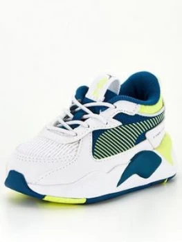 image of Puma RS-X Hard Drive Infant Trainers - White/Multi, Size 9