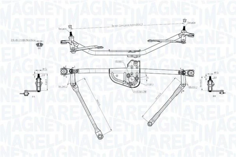Image of MAGNETI MARELLI Wiper Linkage MAGNETI MARELLI 085570742010