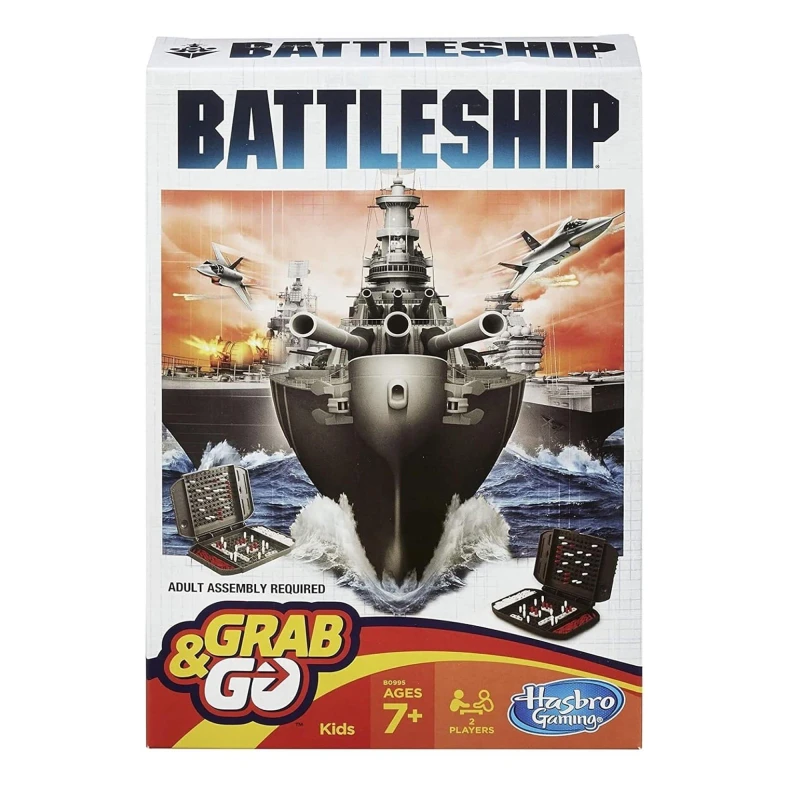 Image of Battleship Hasbro Battleship Grab and Go Portable Game 285 F8252 285 F8252