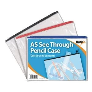 Image of See Through Pencil Case 245 x 160mm Pack of 12 302152