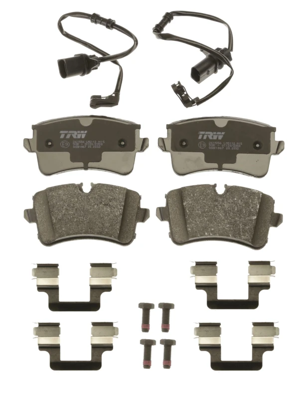 Image of TRW GDB1867 Brake pad set incl. wear warning contact, with brake caliper screws Brake Pad Set,disc brake (402)