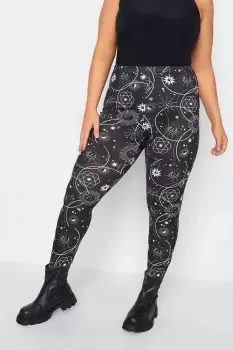 Image of Halloween Spooky Print Leggings