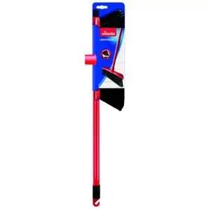 Image of Vileda Universal Straight Soft & Stiff Synthetic Indoor Floor Broom, (W)70mm Red And Black