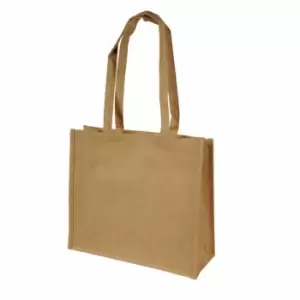 Shugon Calcutta Long Handle Jute Shopper Bag (20 Litres) (One Size) (Natural Jute)