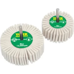 Image of 50MMX30MM Felt Flap Wheel 6MM Shank