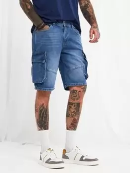 Image of Joe Browns One For The Weekend Shorts - Blue Size 36, Men