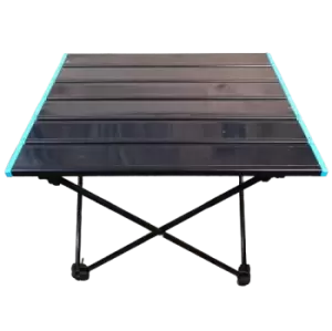 Image of 29cm Black Portable Folding Camping Table with Storage Bag