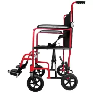 Image of Aidapt Alum Transport Chair - Red