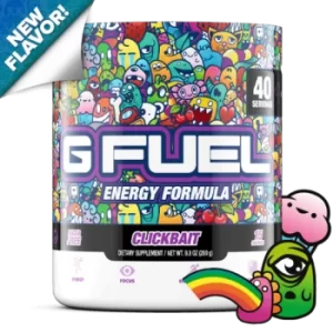 image of G Fuel Clickbait Tub (40 Servings) Elite Energy and Endurance Formula