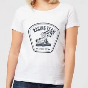 Image of Nintendo Mario Kart Racing Team Womens T-Shirt - White - 3XL