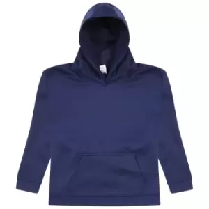 Image of AWDis Just Hoods Kids Sports Polyester Hoodie (7-8 Years) (Oxford Navy)