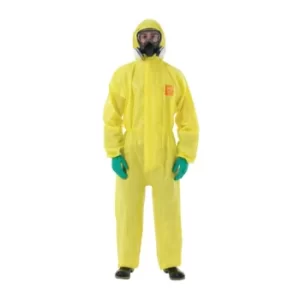 Image of Yellow Coveralls Hooded Size S