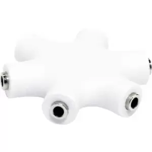 image of LogiLink CA1088 LogiLink Jack Audio/phono Adapter [3x Jack socket 3.5mm - 3x Jack socket 3.5 mm] White