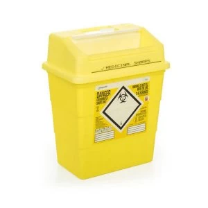Image of Click Medical Sharpsafe 13 Litre Sharps Bin Yellow