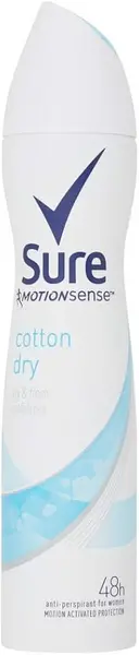 image of Sure Motion Sense Cotton Dry Deodorant 250ml