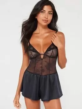 Image of DORINA Leal Teddy, Black, Size 12, Women