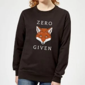 Image of Zero Fox Given Womens Sweatshirt - Black - 3XL - Black