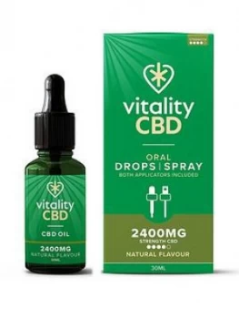 Image of Vitality CBD Vitality CBD Oral Drops,Spray Natural 2400mg 30ml Multi, Women