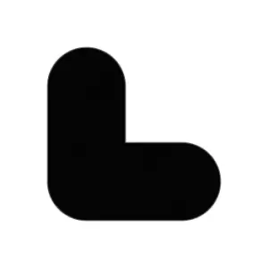 Image of PVC floor markings, L shape, pack of 50, black