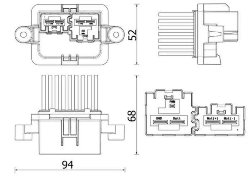 Image of Blower motor regulator MAHLE ABR 109 000P
