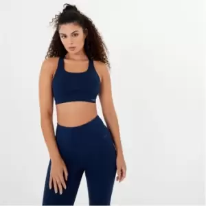Image of USA Pro Open Back Detail Bra - Blue