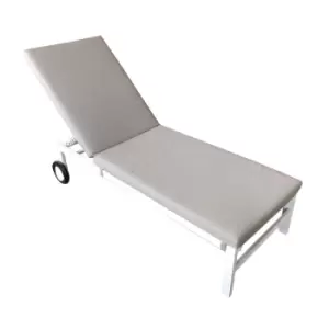 image of Handpicked Titchwell Sun Lounger - White