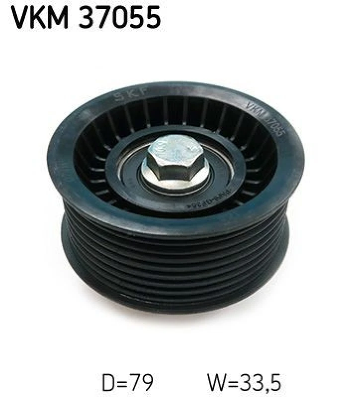 Image of SKF Deflection / guide pulley, V-ribbed belt SKF VKM 37055
