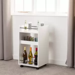 Image of Naples Serving Cart White White