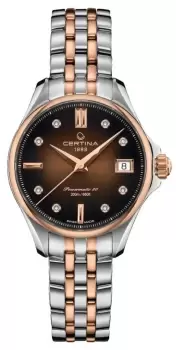 image of Certina C0322072229600 DS Action Diamond Set Brown Dial Watch