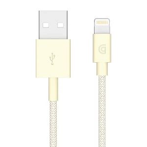 image of Griffin Charge/Sync Braided Cable with Lightning Connector 1M - Gold