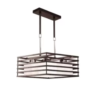 image of Cell Pendant Light Wenge Square