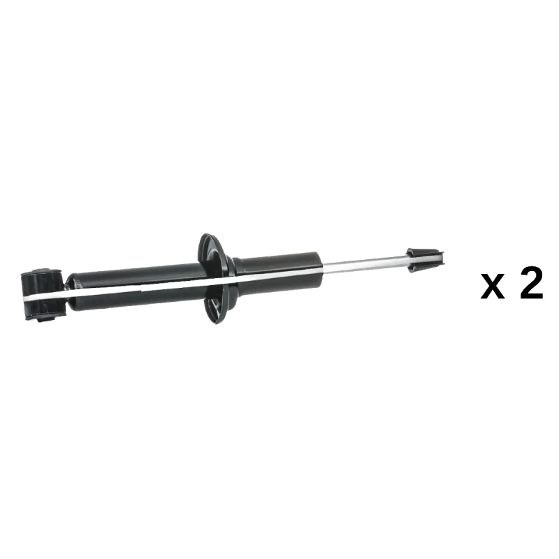 Image of RIDEX 854S21238 Shock absorber Rear Axle, Gas Pressure, Twin-Tube, Spring-bearing Damper, Bottom eye Shock Absorber (854)