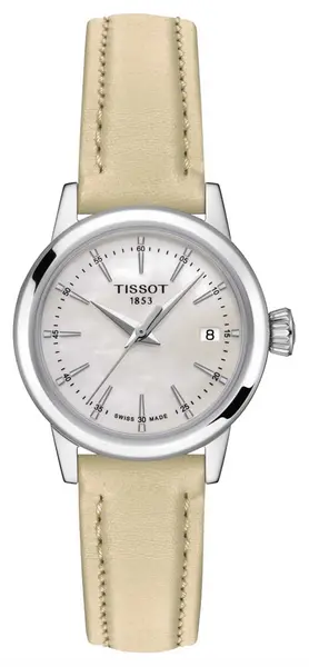 image of Tissot T1292101611100 Womens Classic Dream Mother-of- Watch