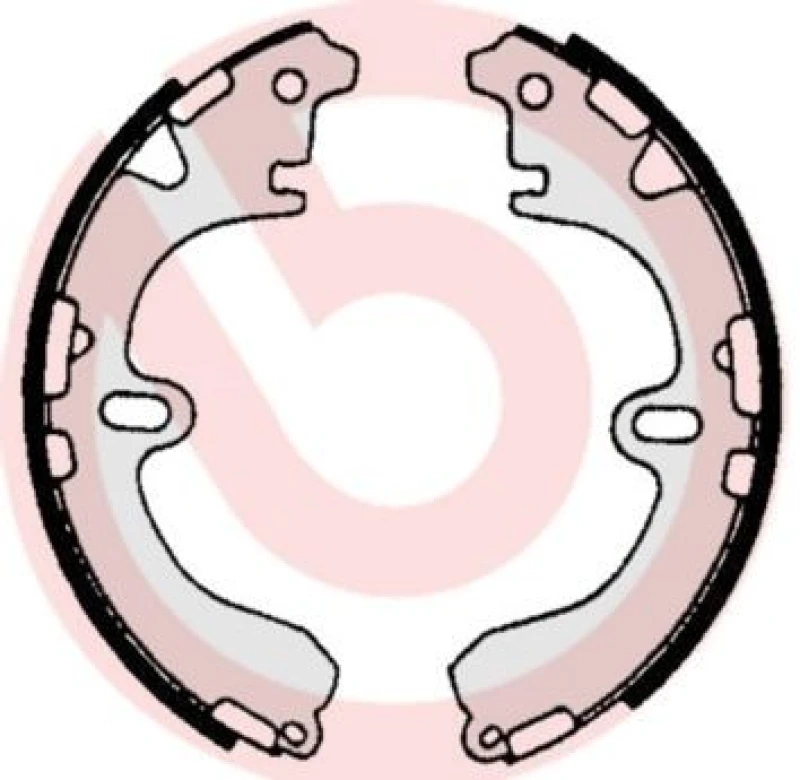 Image of BREMBO Brake Shoe Set BREMBO S 83 531