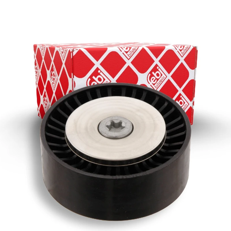 Image of FEBI BILSTEIN 29396 Idler Pulley with screw Metal Deflection/Guide Pulley,v-ribbed belt (312)