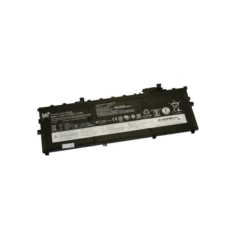 Image of BTI BTI 01AV430 compatible 57Wh 3-cell battery for Lenovo Thinkpad X1 Carbon G5 01AV430-BTI