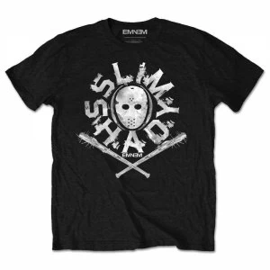 Image of Eminem - Shady Mask Mens Large T-Shirt - Black