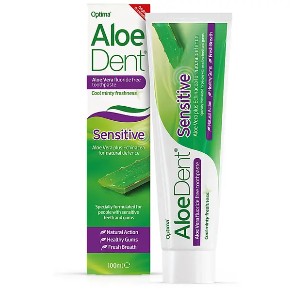 image of AloeDent Sensitive Fluoride Free ToothPaste 100ml