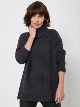Image of Mint Velvet Mint Velvet Chunky Stand Collar Jumper