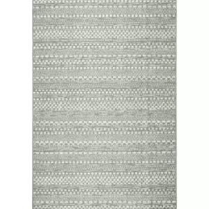 Image of Homespace Direct - Brighton Indoor/Outdoor Rug Grey 200x290cm - Grey