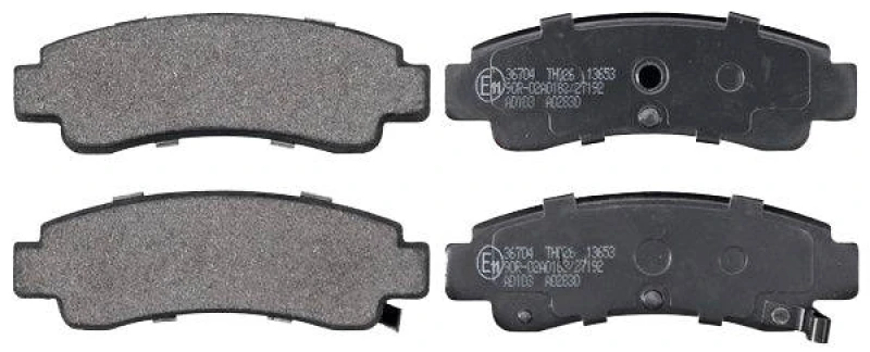 Image of A.B.S. 36704 Brake pad set with acoustic wear warning Brake Pad Set,disc brake (402)