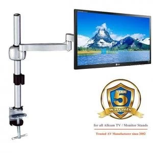 image of Allcam ACAVA AVM04G LCDLED Monitor Single Arm Stand Silver AVM04G