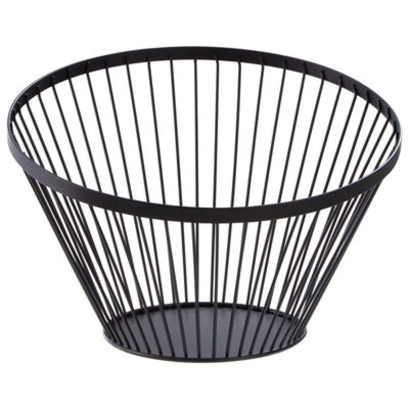 Image of Premier Housewares Emery Oblique Basket With Matte Black Frame Black