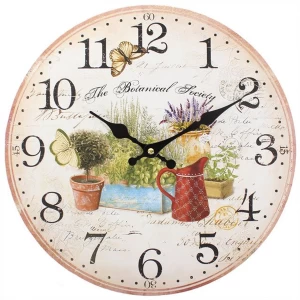 Image of Shabby Chic The Botanical Society Wall Clock