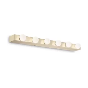 Image of Prive' 6 Light Wall Light Brass