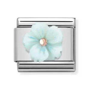 Image of Nomination CLASSIC Rose Gold Symbols Turquoise Mother of Pearl...