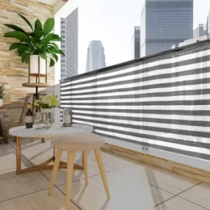 image of Balcony Privacy Screen Grey/White 1.2x10m